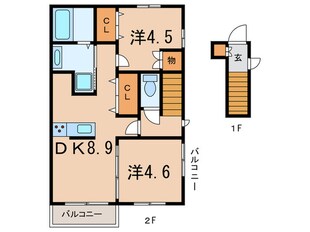 シャルム宝塚の物件間取画像